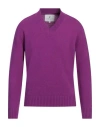 Seven Gauge Man Sweater Purple Size 3 Wool