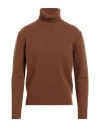 Seven Gauge Man Turtleneck Brown Size 1 Wool