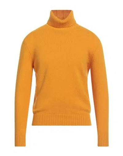 Seven Gauge Man Turtleneck Marigold Size 2 Wool