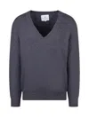 Seven Gauge Merino Sweater In Grey