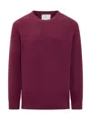 Seven Gauge Wool Sweater In Red