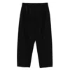 Seven Gauge Raised-seam Trousers In Black