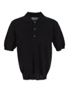 Seven Gauge Polo Shirt In Black
