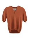 Seven Gauge Polo Shirt In Brown