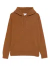 Seven Gauge Pouch-pocket Hoodie In Brown