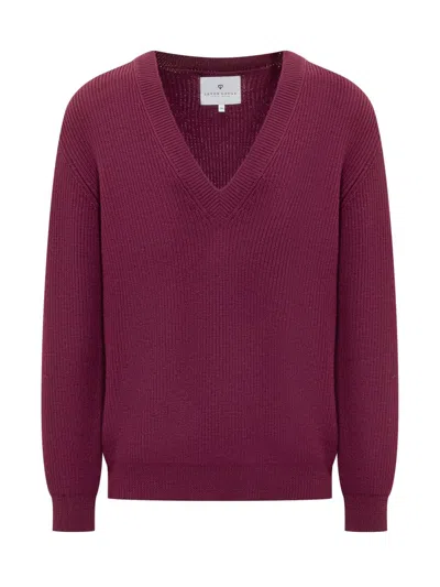 Seven Gauge Merino Jumper In Purple