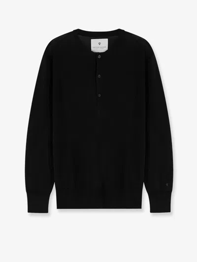 Seven Gauge Serafino Lyocell Sweater In Black