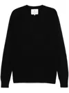 Seven Gauge Crewneck Sweater In Black