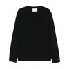 Seven Gauge Virgin Wool Jumper In Black