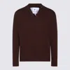 Seven Gauge Dark Brown Wool Knitwear In Brown
