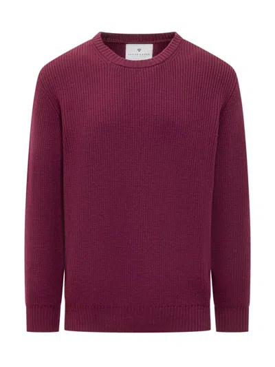 Seven Gauge Merino Jumper In Purple