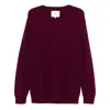Seven Gauge Wool Sweater In Red