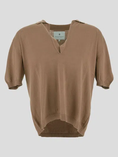 Seven Gauge T-shirts And Polos In Beige