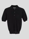 Seven Gauge Polo Shirt In Black