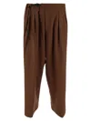 Seven Gauge Wide-leg Trousers In Brown