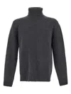 Seven Gauge Turtleneck Sweater In Grey