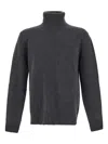 Seven Gauge Turtleneck Sweater In Grigio