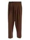 Seven Gauge Wide-leg Trousers In Brown