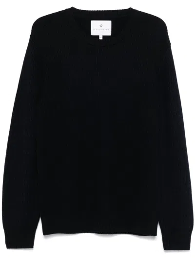 Seven Gauge Wool Crew-neck Jumper In Blue
