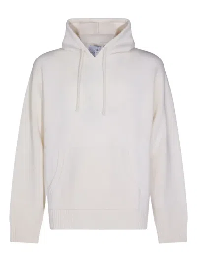 Seven Gauge Wool Hoodie In White
