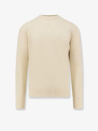 Seven Gauge Wool Sweater In Neutral