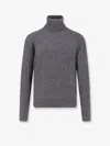 Seven Gauge Wool Turtleneck In Gray