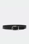 Seven Hills Westside Studded Belt In Black
