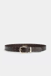 Seven Hills Westside Studded Belt In Brown