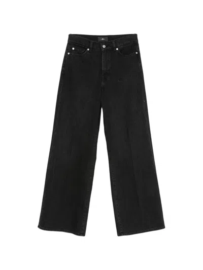 Seven Lotta Tailorless Denim Jeans In Black