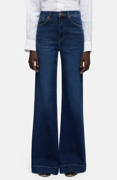 Seven Modern Dojo High Waist Flare Jeans In Blue