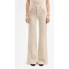 Seven Modern Dojo Tailorless High Waist Flare Jeans In Neutral