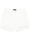 Seven Monroe Long Shorts Milkyway With Distress Hem