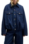 Seven Oversize Denim Jacket In Blue