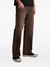 Seven Pinstripe-pattern Straight-leg Trousers In Multi