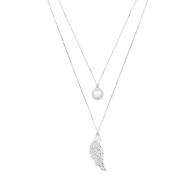Seven Saints Archangel Michael Angel Of Protection Necklace In White