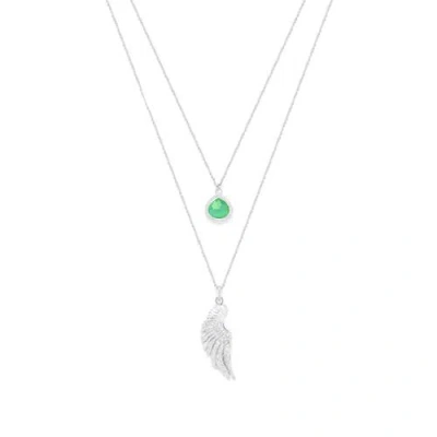 Seven Saints Archangel Raphael Angel Of Healing Necklace In Metallic