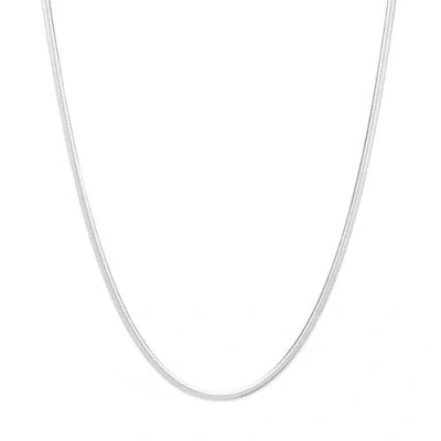 Seven Saints Herringbone Chain Necklace In White