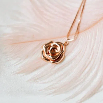 Seven Saints Mystic Rose Adjustable Necklace In Metallic
