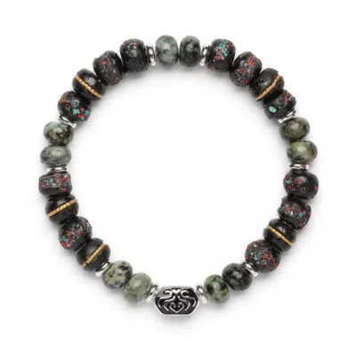 Seven Saints Obsidian Nomad Bracelet In White