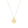 Seven Saints Women's Merkaba Star, Light Body Activation Necklace, Gold In Gold