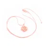 Seven Saints Women's Mystic Rose Adjustable Necklace, Rose Gold In Pink
