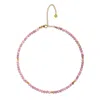 Seven Saints Women's Pink / Gold Rhodochrosite Choker Necklace, Heart Opening And Heavenly Love, Adjustable In Multi