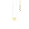 Seven Saints Women's Seed Of Life Choker Or Y Style Lariat, Reversible Necklace, Gold