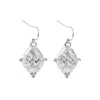 Seven Saints Women's Silver Aquarius Vintage-style Dangle Earrings, White Rhodium Plated In Metallic
