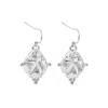 Seven Saints Women's Silver Sagittarius Vintage-style Dangle Earrings, White Rhodium Plated In Metallic