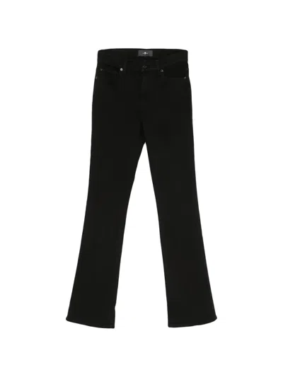 Seven Slim Illusion Bootcut Jeans In Black