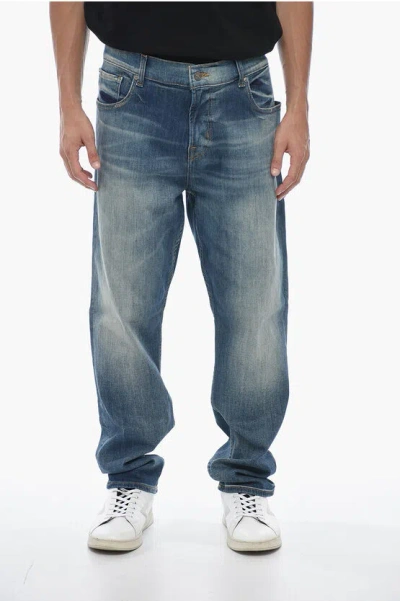 Seven Stonewashed Tapered-fit Denims 19cm