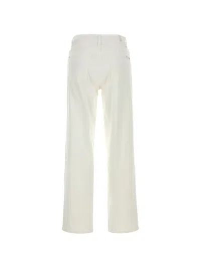 Seven Stovepipe Straight-leg Denim Jeans In White