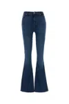 Seven Stretch Denim Bootcut Jeans In Blue