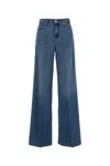 Seven Stretch Denim Lotta Wide-leg Jeans In Blue